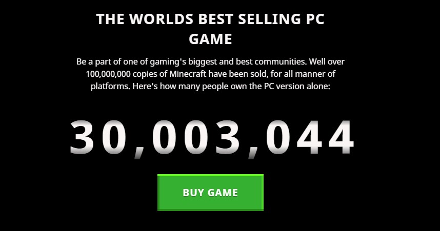 《我的世界》PC版销量超3000万 全平台销量超过1.54亿-游戏价值论